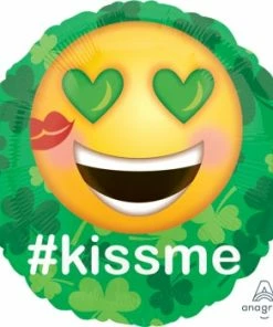Funtastic Balloon Creations Single Foils Kiss Me Emoji