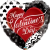 Funtastic Balloon Creations Valentine’s Black Heart Single Foils 2 Funtastic Balloon Creations Valentine’s Black Heart Single Foils