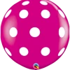 Funtastic Balloon Creations 3' WILD BERRY POLKA DOTS BALLOON