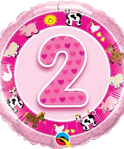 Funtastic Balloon Creations Birthday Girl Pink Foil