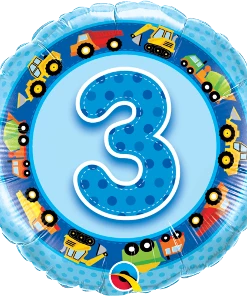 Funtastic Balloon Creations Birthday Boy Blue Foil Single Foils