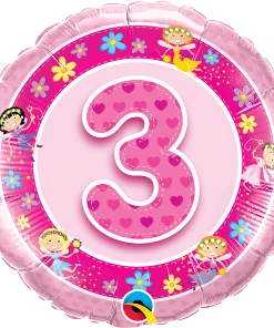 Funtastic Balloon Creations Birthday Girl Pink Foil