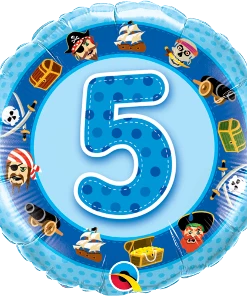 Funtastic Balloon Creations Birthday Boy Blue Foil Single Foils