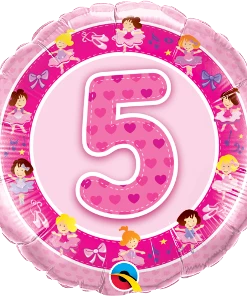 Funtastic Balloon Creations Birthday Girl Pink Foil