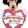 Funtastic Balloon Creations Single Foils Minnie Mouse Personalized Heart