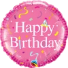 Funtastic Balloon Creations Happy Birthday Pink Foil Single Foils