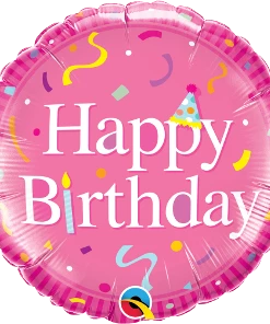 Funtastic Balloon Creations Happy Birthday Pink Foil Single Foils