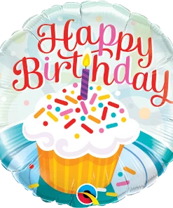 Funtastic Balloon Creations Happy Birthday Cupcake