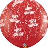Funtastic Balloon Creations 3' HAPPY BIRTHDAY AROUND Single Latex Balloons
