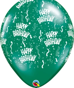 Funtastic Balloon Creations 16" JEWEL HAPPY BIRTHDAY Single Latex Balloons