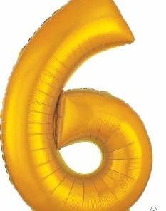 Funtastic Balloon Creations Single Foils Large Number 6