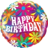 Funtastic Balloon Creations Colorful Daises Happy Birthday