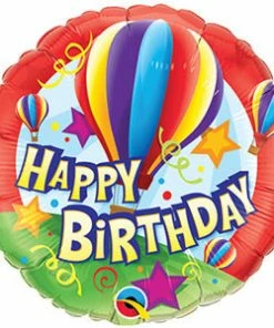 Funtastic Balloon Creations Happy Birthday Hot Air Balloon