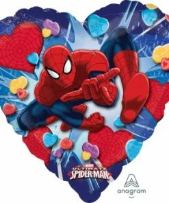 Funtastic Balloon Creations Single Foils Spider Man Heart