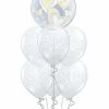 Funtastic Balloon Creations Love & Romance Anniversary Ivory & Hearts Bouquet (1 Bubble, 6 Latex)