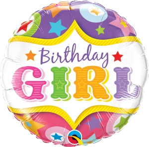 Funtastic Balloon Creations Birthday Girl Circus Stars Single Foils 3 Funtastic Balloon Creations Birthday Girl Circus Stars Single Foils