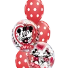 Funtastic Balloon Creations Love & Romance Mickey & Minnie Polka Dots ( 2 Bubbles, 3 Latex)