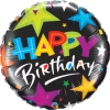 Funtastic Balloon Creations Birthday Brilliant Stars Black