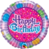 Funtastic Balloon Creations Happy Birthday Spinkles And Dots Single Foils