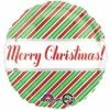 Funtastic Balloon Creations Single Foils Merry Christmas Diagonal Lines