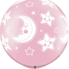 Funtastic Balloon Creations Single Latex Balloons Baby Moon & Stars Around