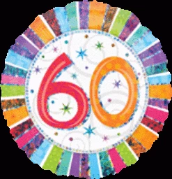 Funtastic Balloon Creations Single Foils Holographic Rainbow 60