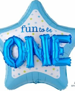 Funtastic Balloon Creations Boy Fun To Be One 3D Effect Single Foils