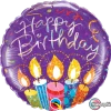 Funtastic Balloon Creations Single Foils Happy Birthday Candle Holographic