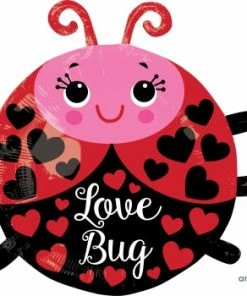 Funtastic Balloon Creations Single Foils Love Bug Ladybug
