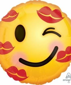 Funtastic Balloon Creations Kissy Emoji Single Foils