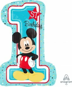 Funtastic Balloon Creations Mickey Mouse 1st Birthday Single Foils