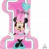 Funtastic Balloon Creations Minnie Mouse 1st Birthday Single Foils