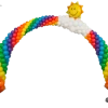Funtastic Balloon Creations Decor Sunshine Smile Face Rainbow Arch