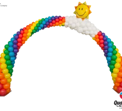 Funtastic Balloon Creations Decor Sunshine Smile Face Rainbow Arch