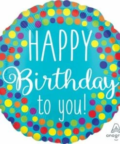 Funtastic Balloon Creations Happy Birthday To You! Polka Dot Balloon