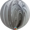 Funtastic Balloon Creations Single Latex Balloons 30" Black & White Super Agate
