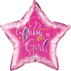 Funtastic Balloon Creations Single Foils Welcome Baby Girl Star 2 Funtastic Balloon Creations Single Foils Welcome Baby Girl Star