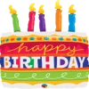 Funtastic Balloon Creations Single Foils Birthday Cake