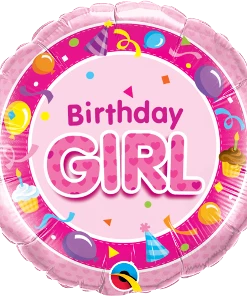 Funtastic Balloon Creations Birthday Girl Pink Foil