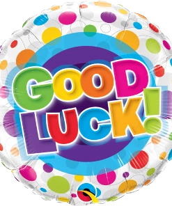 Funtastic Balloon Creations Good Luck Colorful Dots Single Foils
