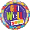 Funtastic Balloon Creations Single Foils Get Well Dots 1 Funtastic Balloon Creations Single Foils Get Well Dots