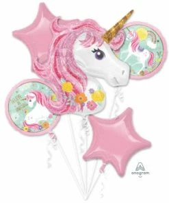 Funtastic Balloon Creations Single Foils Unicorn Balloon Bouquet Kit