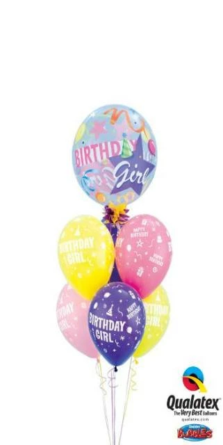 Funtastic Balloon Creations The Birthday Girl! Bouquet (1 Bubble, 6 Latex) 3 Funtastic Balloon Creations The Birthday Girl! Bouquet (1 Bubble, 6 Latex)