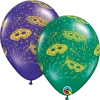 Funtastic Balloon Creations Purple And Green Mardi Gras Latex Single Latex Balloons