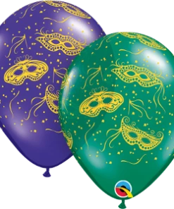 Funtastic Balloon Creations Purple And Green Mardi Gras Latex Single Latex Balloons