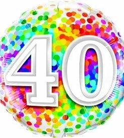 Funtastic Balloon Creations 30 Rainbow Confetti (comes In Ages 18,20,21,30,40,50,60,70,80,90,100) Single Foils 18 Funtastic Balloon Creations 30 Rainbow Confetti (comes In Ages 18,20,21,30,40,50,60,70,80,90,100) Single Foils