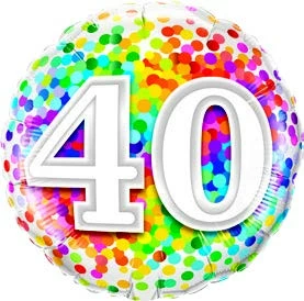 Funtastic Balloon Creations 30 Rainbow Confetti (comes In Ages 18,20,21,30,40,50,60,70,80,90,100) Single Foils 7 Funtastic Balloon Creations 30 Rainbow Confetti (comes In Ages 18,20,21,30,40,50,60,70,80,90,100) Single Foils