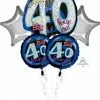 Funtastic Balloon Creations 40th Birthday Kit (5 Mylar Balloons)