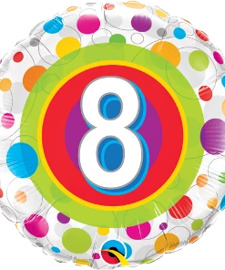 Funtastic Balloon Creations Single Foils Happy Birthday Colorful Dots Ages 6-13 14 Funtastic Balloon Creations Single Foils Happy Birthday Colorful Dots Ages 6-13