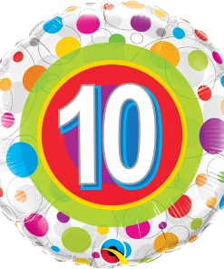 Funtastic Balloon Creations Single Foils Happy Birthday Colorful Dots Ages 6-13 16 Funtastic Balloon Creations Single Foils Happy Birthday Colorful Dots Ages 6-13